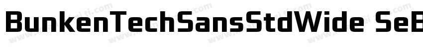 BunkenTechSansStdWide SeBd字体转换